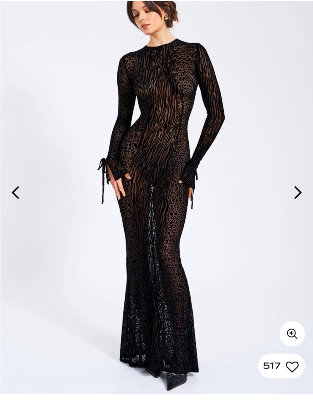 MISS CIRCLE ANIMAL PRINT BURN OUT